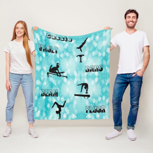 Gymnastiekvault, bars, Beam, Floor Fleece Blanket (In situ)