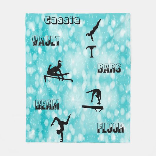 Gymnastiekvault, bars, Beam, Floor Fleece Blanket (Voorkant)