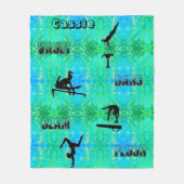 Gymnastiekvault, bars, Beam, Floor Fleece Blanket (Voorkant)