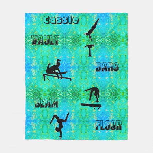 Gymnastiekvault, bars, Beam, Floor Fleece Blanket (Voorkant)