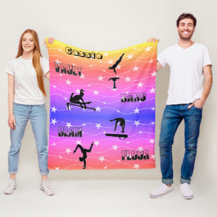 Gymnastiekvault, bars, Beam, Floor Fleece Blanket