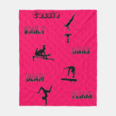 Gymnastiekvault, bars, Beam, Floor Fleece Blanket Deken (Voorkant)