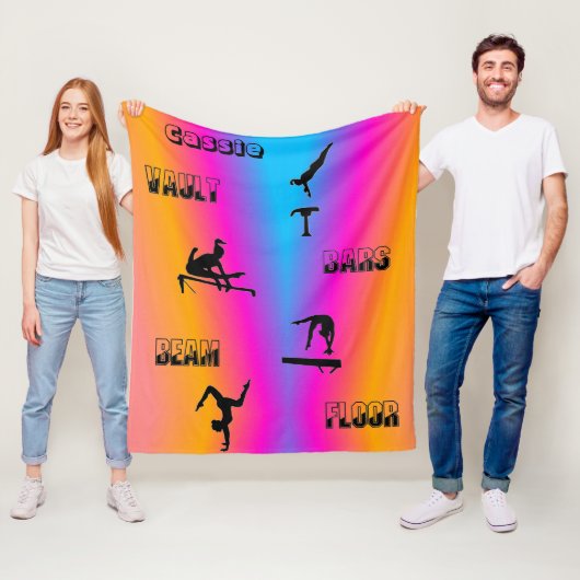 Gymnastiekvault, bars, Beam, Floor Fleece Blanket Deken (In situ)