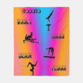 Gymnastiekvault, bars, Beam, Floor Fleece Blanket Deken (Voorkant)