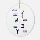 Gymnastiekvault, bars, Beam, Floor Keramisch Ornament (Links)