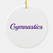 Gymnastiekvault, bars, Beam, Floor Keramisch Ornament (Achterkant)