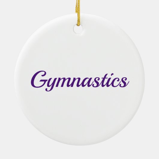 Gymnastiekvault, bars, Beam, Floor Keramisch Ornament (Achterkant)