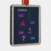 Gymnastiekvault, bars, Beam, Floor Metalen Ornament (Rechts)