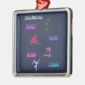 Gymnastiekvault, bars, Beam, Floor Metalen Ornament (Links)