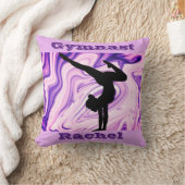 Gymnastiekvloer, Beam, Vault, Bars Custom Paarse Kussen (Deken)