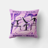 Gymnastiekvloer, Beam, Vault, Bars Custom Paarse Kussen (Achterkant)