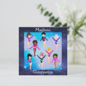 Gymnastiekvrienden: deze gymnast ziet er uit als o kaart (Staand voorkant)