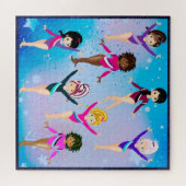 Gymnastiekvrienden: deze gymnast ziet er uit als o legpuzzel (Horizontaal)