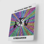 Gymnastiekwandklok Vierkante Klok (Hoek)