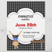 Gymnastiekwedstrijd Flyer (Voorkant)