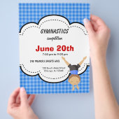 Gymnastiekwedstrijd Flyer (Hand)