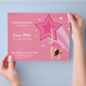 Gymnastiekwedstrijd Flyer (Hand)