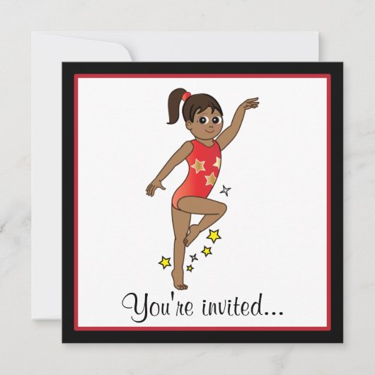 Gymnastiekwedstrijd Kaart (Voorkant)