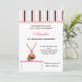 Gymnastiekwedstrijd Kaart (Staand voorkant)