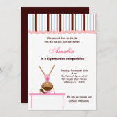 Gymnastiekwedstrijd Kaart (Voorkant / Achterkant)