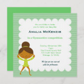 Gymnastiekwedstrijd Kaart (Voorkant / Achterkant)