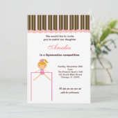 Gymnastiekwedstrijd Kaart (Staand voorkant)