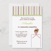 Gymnastiekwedstrijd Kaart (Voorkant)