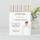 Gymnastiekwedstrijd Kaart (Staand voorkant)