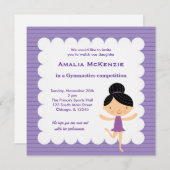 Gymnastiekwedstrijd Kaart (Voorkant / Achterkant)