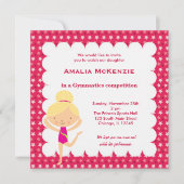 Gymnastiekwedstrijd Kaart (Voorkant)