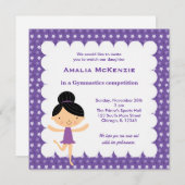 Gymnastiekwedstrijd Kaart (Voorkant / Achterkant)