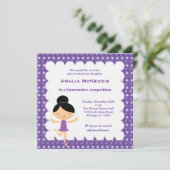 Gymnastiekwedstrijd Kaart (Staand voorkant)