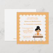 Gymnastiekwedstrijd Kaart (Voorkant / Achterkant)