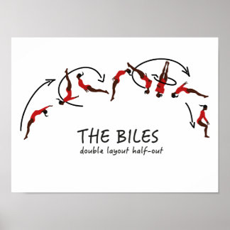Gymnastiekwonden - de Biles Poster
