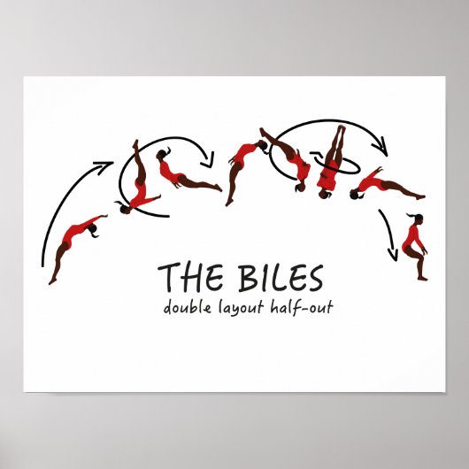 Gymnastiekwonden - de Biles Poster (Voorkant)