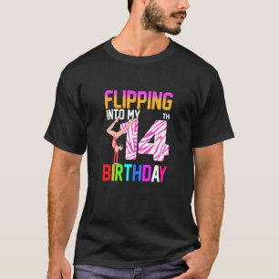 Gymnastische 14e verjaardag Veertien 14 jaar Gymna T-shirt