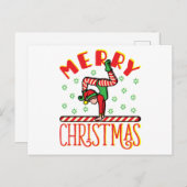 Gymnastische Elf op Beam  Briefkaart (Voorkant / Achterkant)