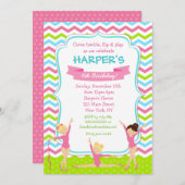 Gymnastische feestdagen kaart (Voorkant / Achterkant)