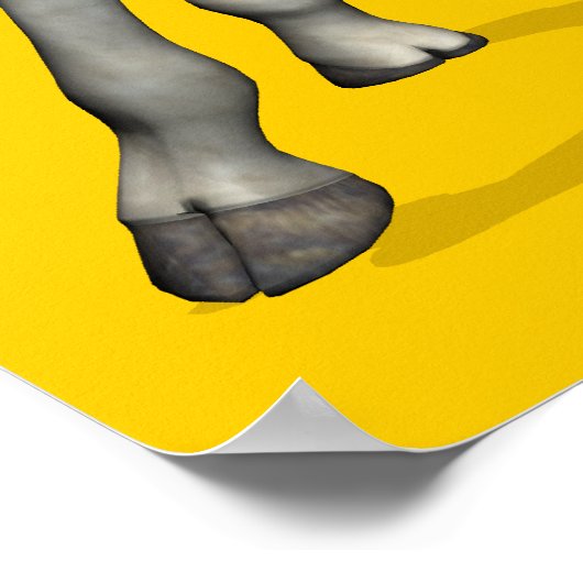 Gymnastische Giraffe Poster (Hoek)