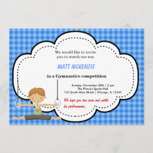 Gymnastische Jongenswedstrijd (blauw) Kaart