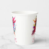 Gymnastische Kleurrijke Poeder Explosie Gefelicite Papieren Bekers (Rechts)