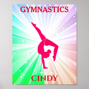 Gymnastische lichten poster