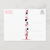 Gymnastische Partij Hartelijk dank voor uw roze, g Briefkaart (Achterkant)