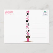 Gymnastische Partij Hartelijk dank voor uw roze, g Briefkaart (Achterkant)