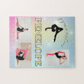 Gymnastische pastel regenboog gradiënt 3 Foto Cust Legpuzzel (Horizontaal)