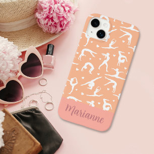Gymnastische perzik aangepaste naam Girlie Case-Mate iPhone 14 Plus Hoesje
