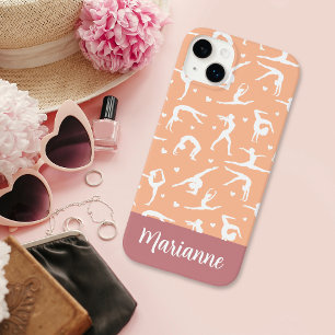 Gymnastische perzik aangepaste naam Girlie Case-Mate iPhone 14 Plus Hoesje