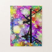 Gymnastische puzzel met balansstraal. (Verticaal)