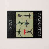 "GYMNASTISCHE puzzel voor jongens met een geperson (Horizontaal)