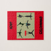 "GYMNASTISCHE puzzel voor jongens met een geperson Legpuzzel (Horizontaal)